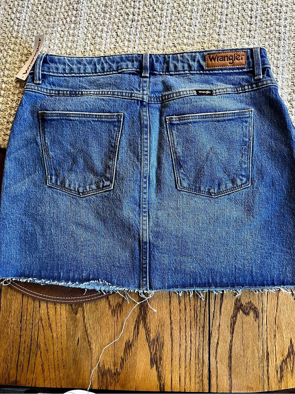 Wrangler Mini Skirt Denim Blue Size 8 NWT